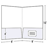 4-Color Process Letter Size Two Pocket Folder