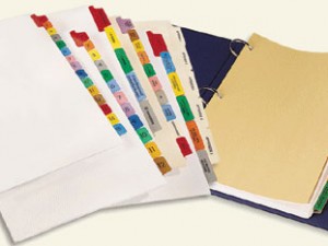 Tab Binder Dividers