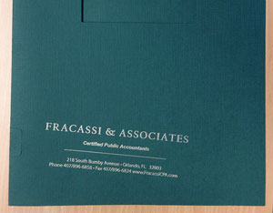 Misprinted Fracassi & Associates Folder