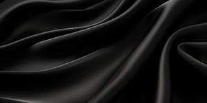 Rippled Black Satin