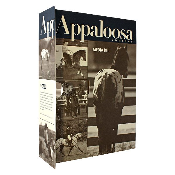 Press Kit Folders for Appaloosa Journal (Front Open View)