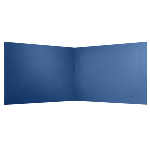 Columbia University Blank Blue Photo Frame Folder (Inside View)