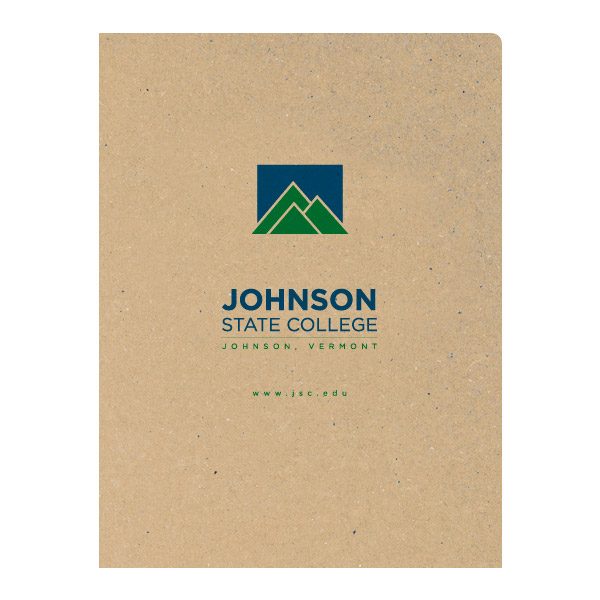 Johnson State College Kraft Presentation Folder (Front View)