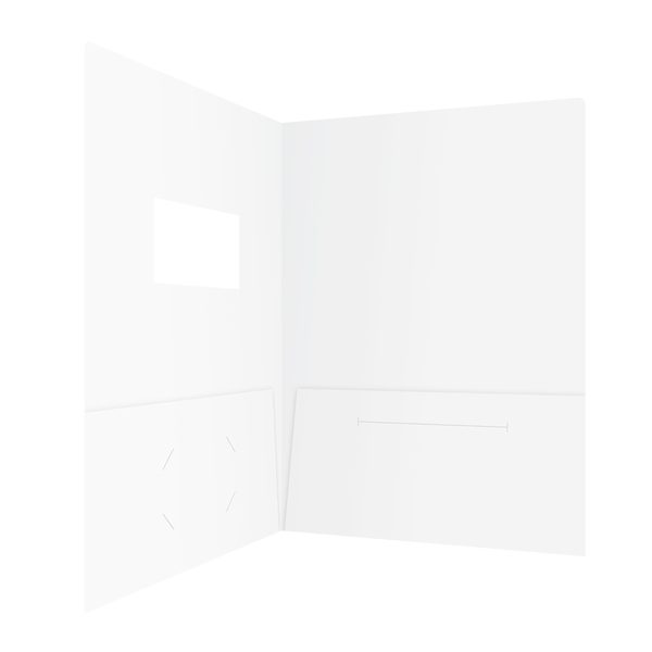 Kinetix Technologies White 2-Pocket Folder (Inside Right View)