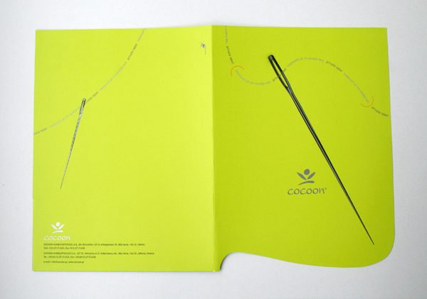 Cocoon Custom Printed Pocket Folder (Front and Back View)