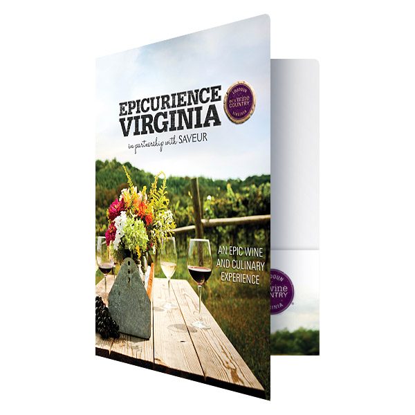 Epicuriance Virginia Wine Festival Folder (Front Open View)