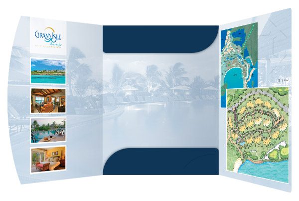 Grand Isle Resort & Spa Presentation Folder (Inside View)