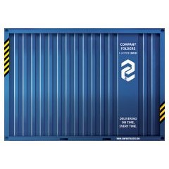 Shipping Container Presentation Folder Template (Front View)