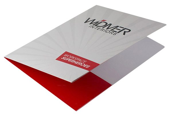 Widmer Interiors Pocket Folder (Front Angle View)
