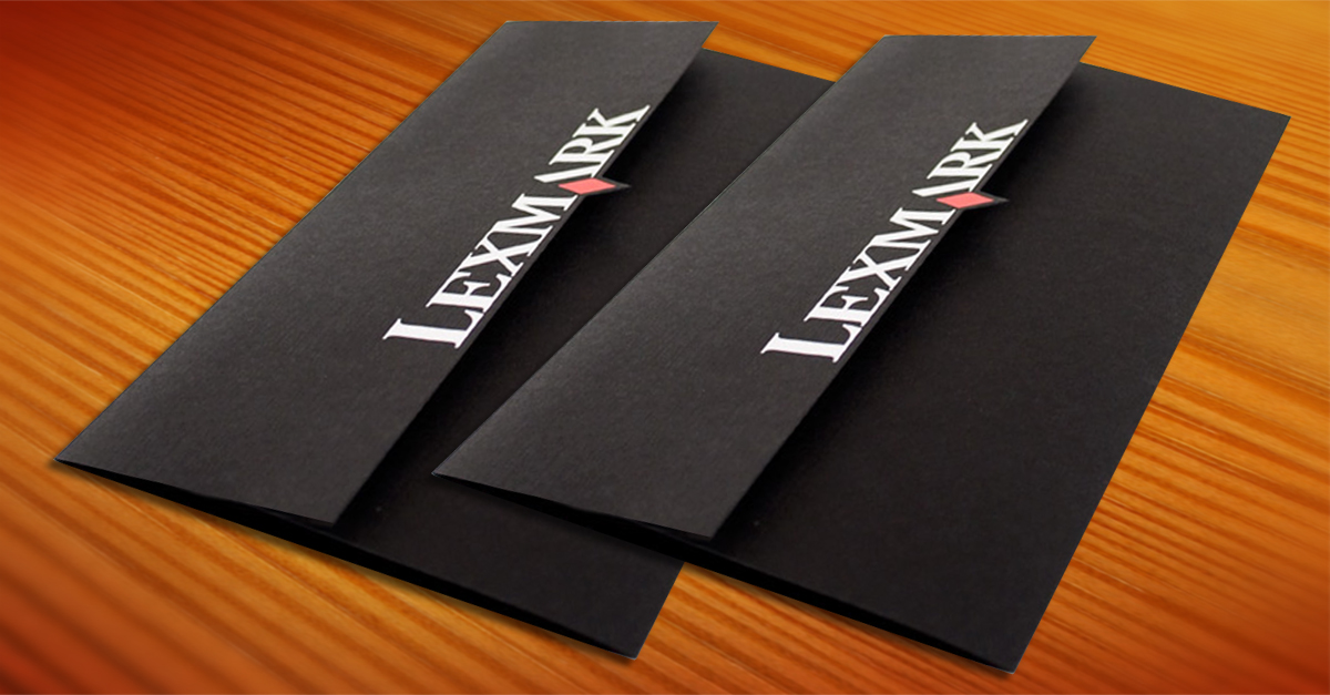 Lexmark Pocket Folder Design and Mailing Envelope