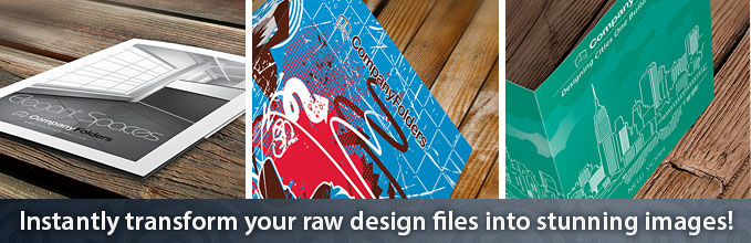 Instantly transform your raw design files into stunning images!