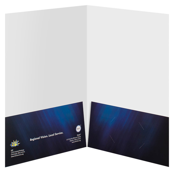 Full Color Presentation Folders, 4-Color Process 2-Pocket Folder Printing