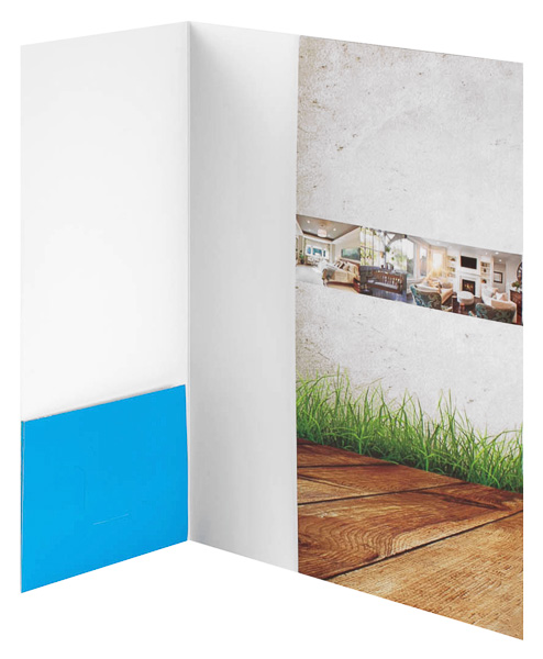 Custom Printed Small & Vertical Pocket Presentation Folder