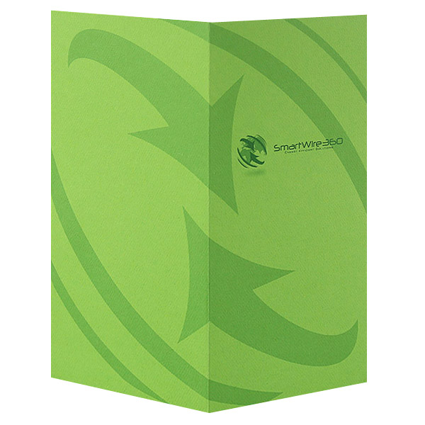 Custom Printed Angled Pockets Presentation Folder