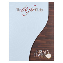 Personalized One Pocket Folders for Brown Haven Homes