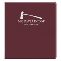 Promotional Vinyl Binders for Mountaintop Golf & Lake Club