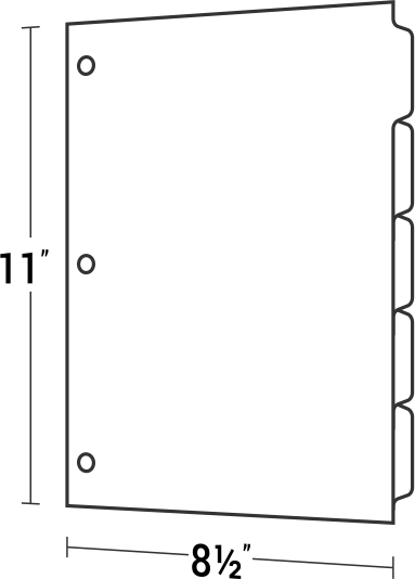 Custom Index Tab Dividers for Binders & Folders | Printed from 2¢