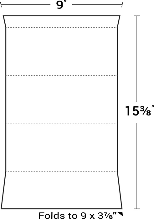 Hunter Green Cardstock Report Covers - Legal 9x15.5 Folders w/ 2x4