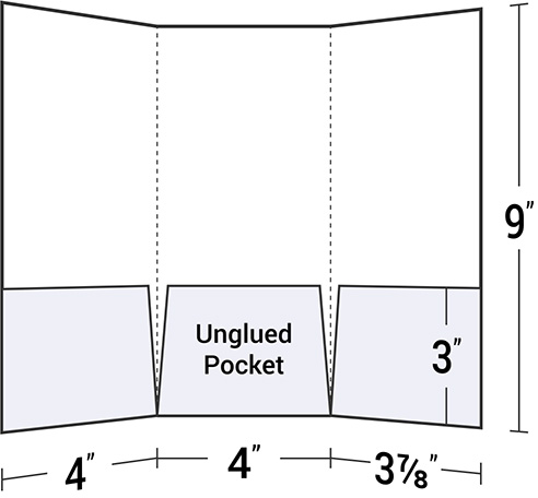 3 Pocket Folders  Custom Printed from 54¢ each