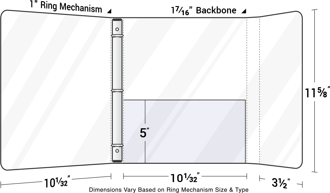 Right Pocket Portfolio Flap Three-Ring Poly Binder | Custom Printed