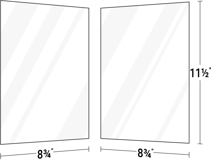 9 x 12 1 Piece Report Covers Folders - Manilla Smooth 150#